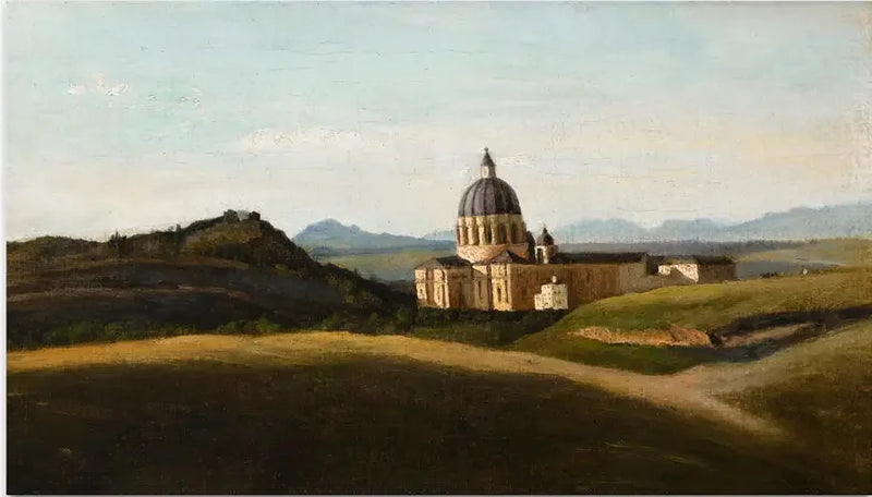 İtalya Hatırası - Vatikan ve Aziz Petrus Meydanı Dışında - Jean-Baptiste Camille Corot