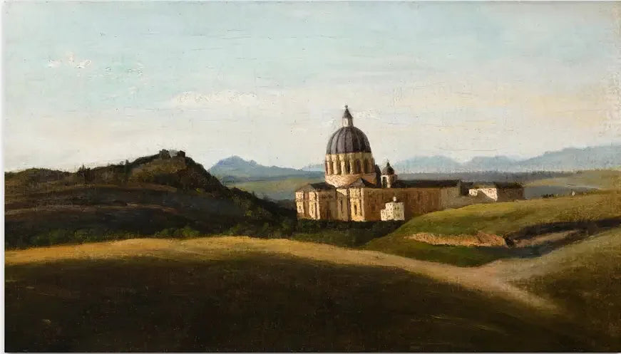İtalya Hatırası - Vatikan ve Aziz Petrus Meydanı Dışında - Jean-Baptiste Camille Corot