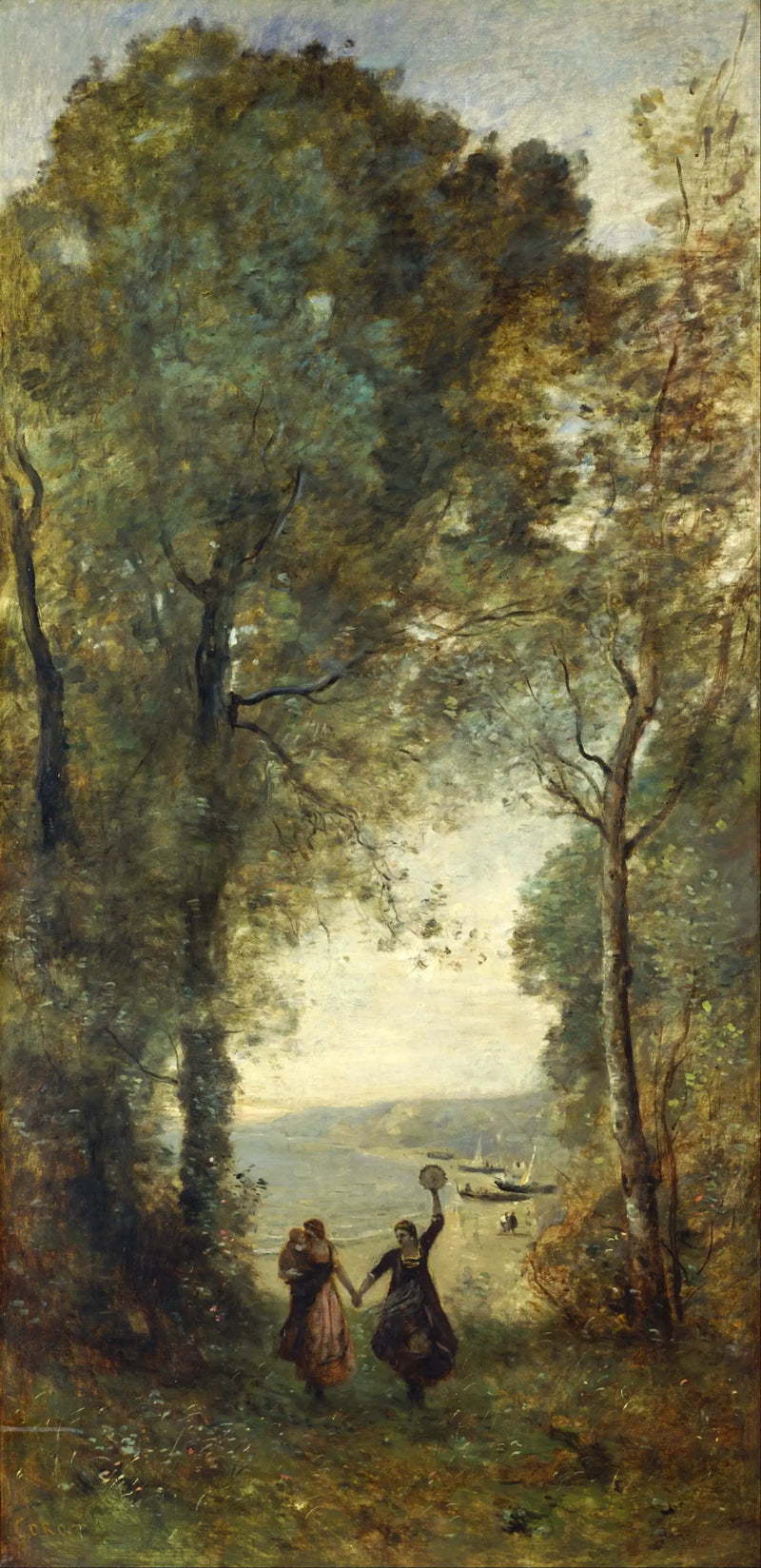Napoli Plajı Hatırası - Jean-Baptiste Camille Corot