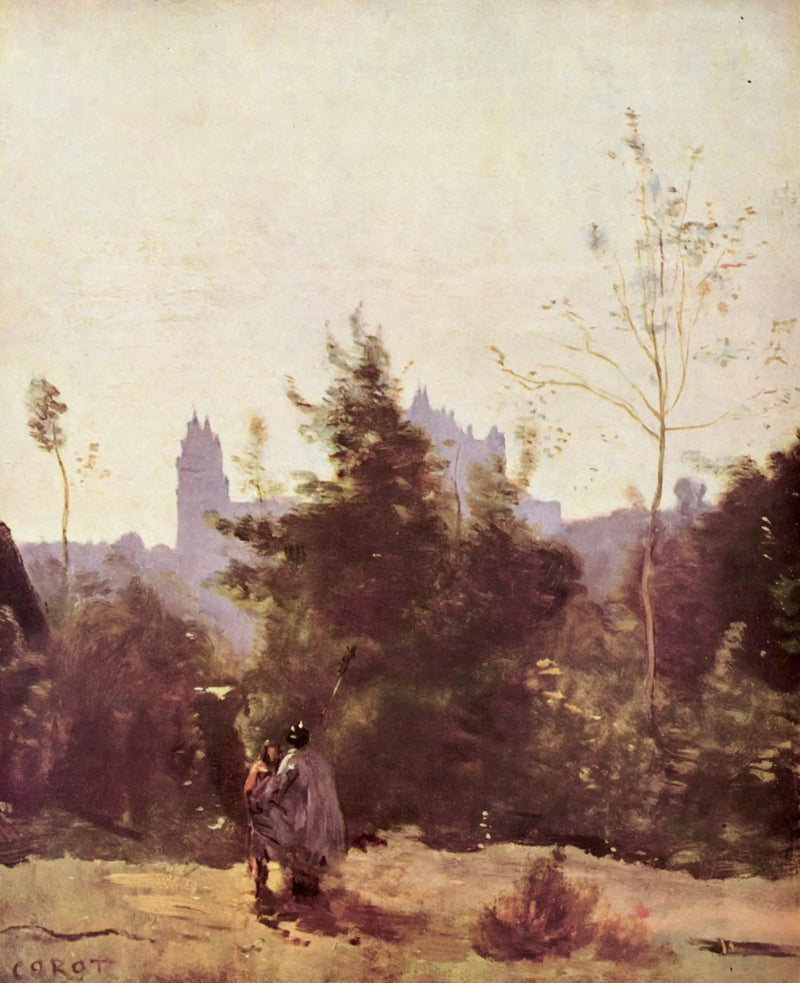 Pierrefonds Hatırası - Jean-Baptiste Camille Corot