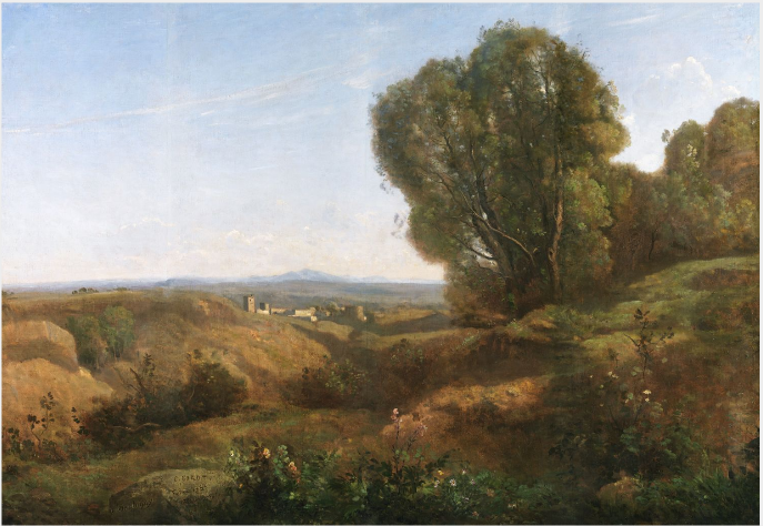 Souvenir de Roquemaure dans le Gard - Jean-Baptiste Camille Corot