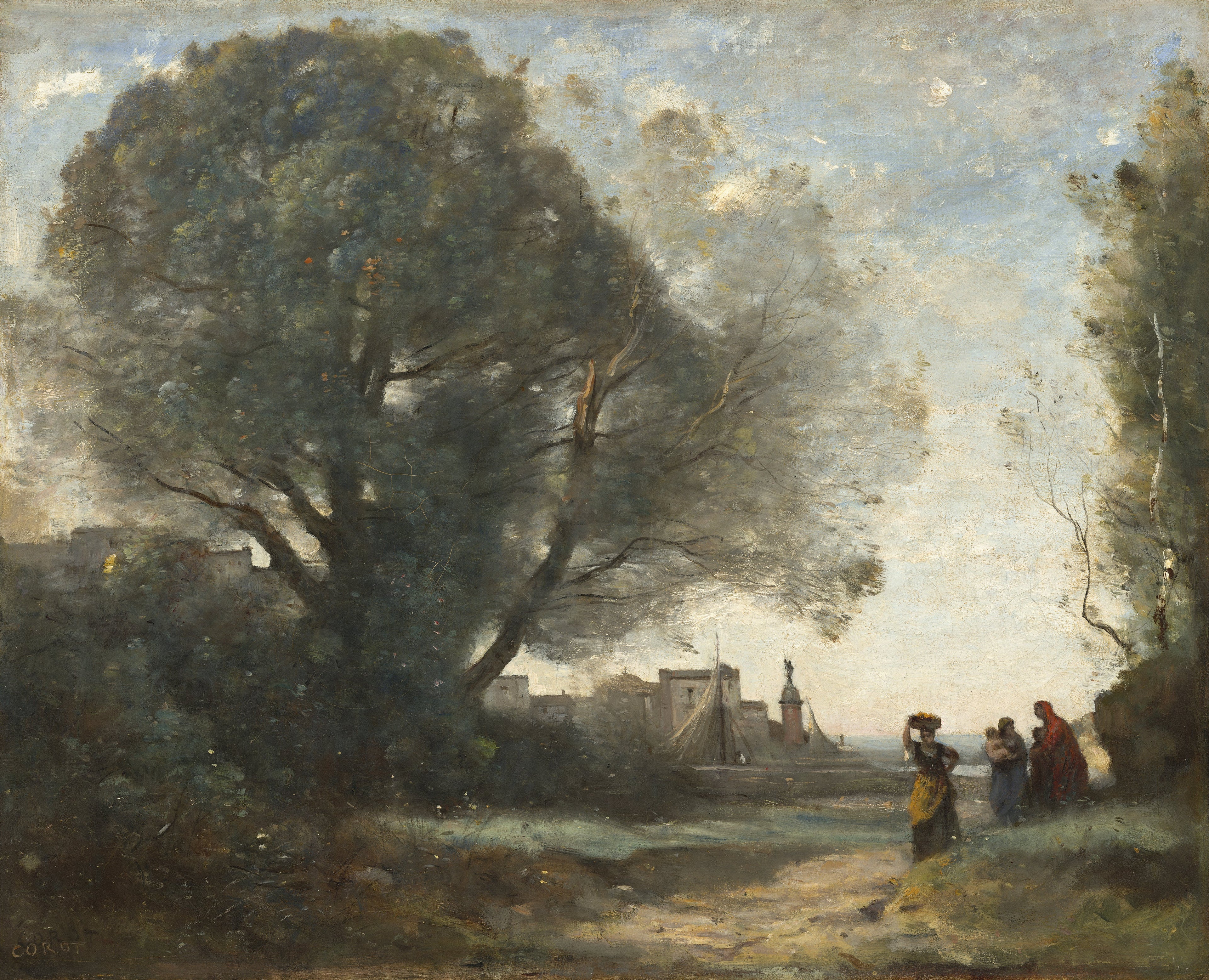 Souvenir de Terracine - Jean-Baptiste Camille Corot