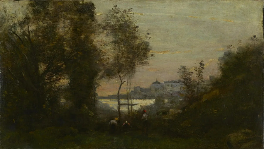 Ville-d'Avray Hatırası, Gün Batımı - Jean-Baptiste Camille Corot