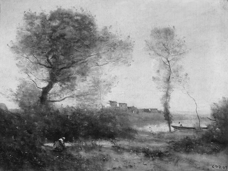 Saône kıyılarından Hatıra - Jean-Baptiste Camille Corot