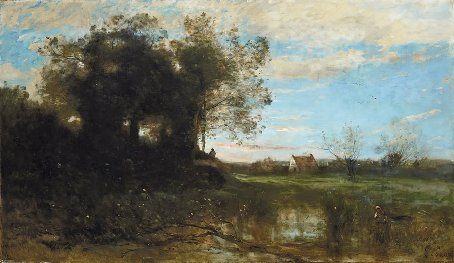 Dunkirk Kumullarından Hatıra - Jean-Baptiste Camille Corot