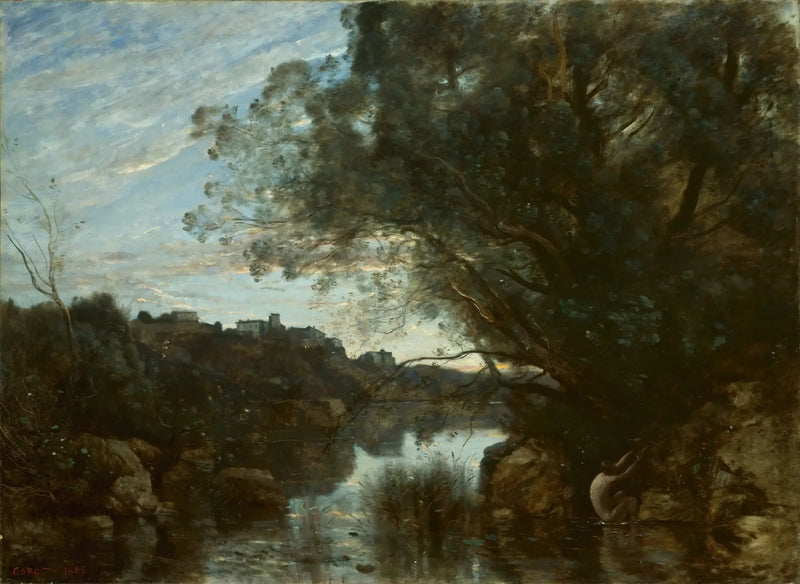 Nemi Gölü Yakınlarından Hatıra - Jean-Baptiste Camille Corot