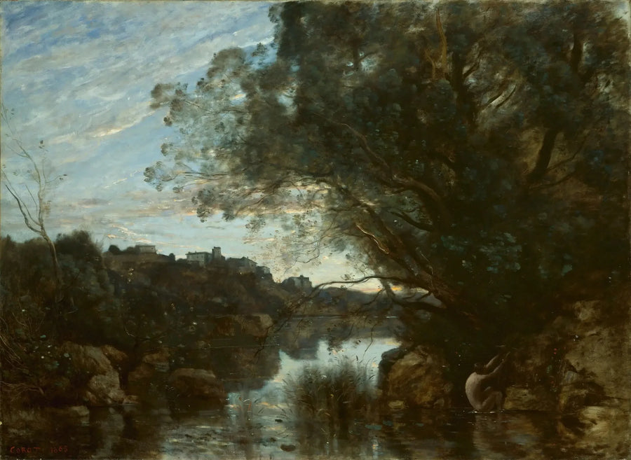 Nemi Gölü Yakınlarından Hatıra - Jean-Baptiste Camille Corot