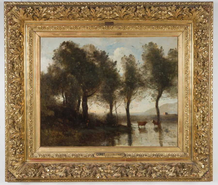 Beauvaisis bataklıklarından hatıra. Göl - Jean-Baptiste Camille Corot