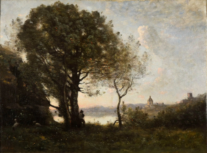 Albano Gölü Hatırası - Jean-Baptiste Camille Corot