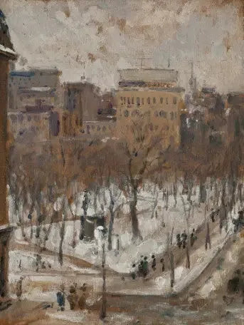 Paris'te Kare, Kar Zamanı - Gustave Caillebotte