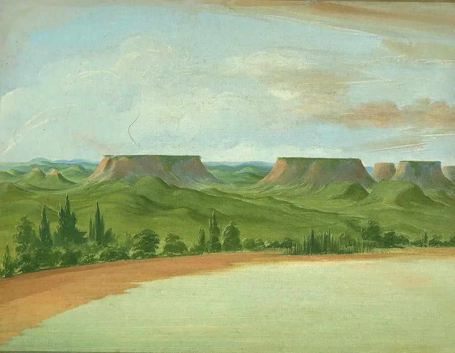 Kare Tepeler, Saint-Louis'in 1200 mil üzerinde - George Catlin