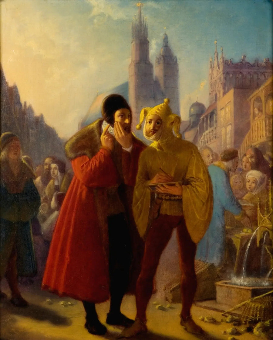 Stańczyk diş ağrısını taklit ediyor - Jan Matejko