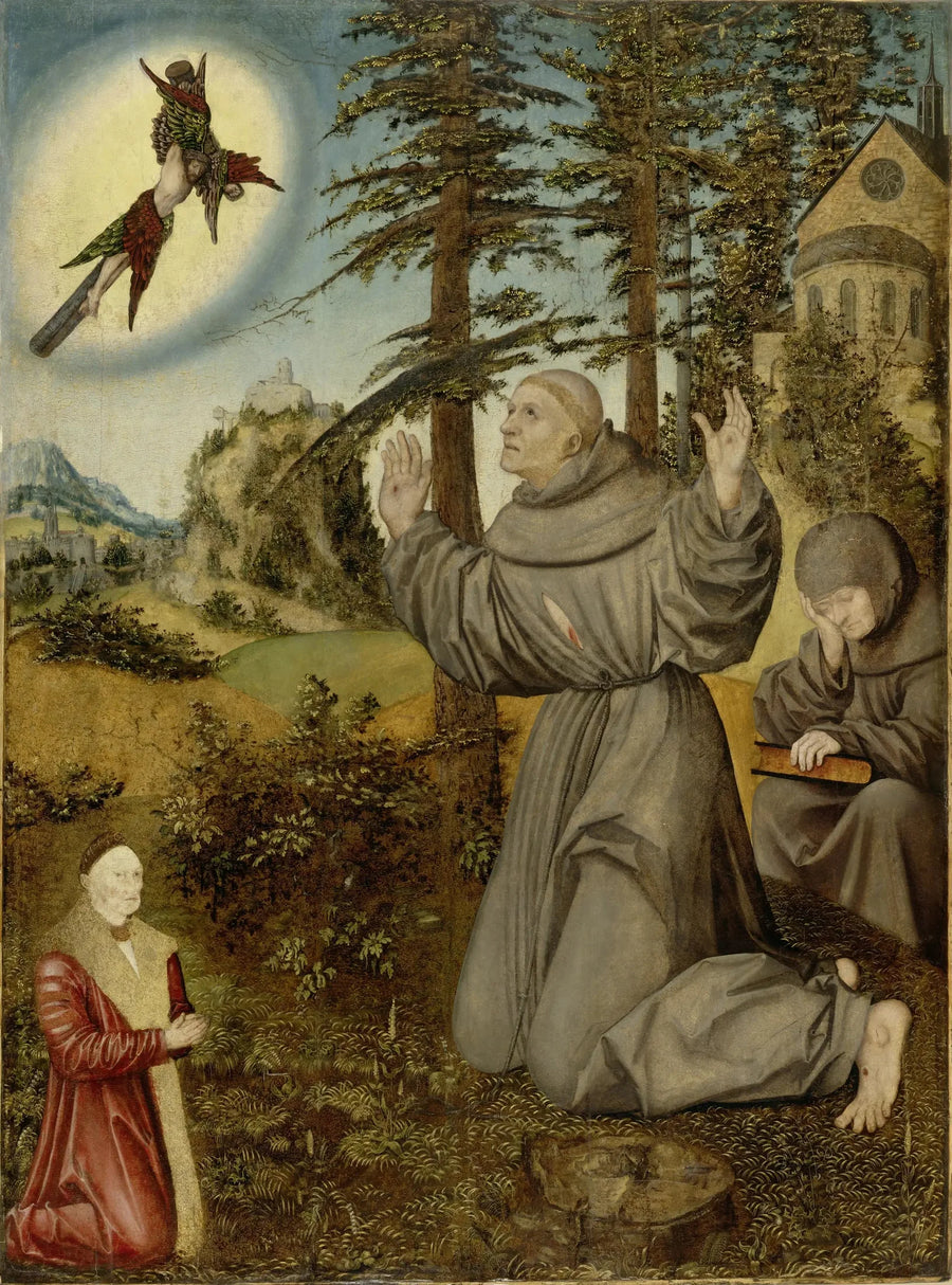 Stigmatisation de saint François - Lucas Cranach the Elder