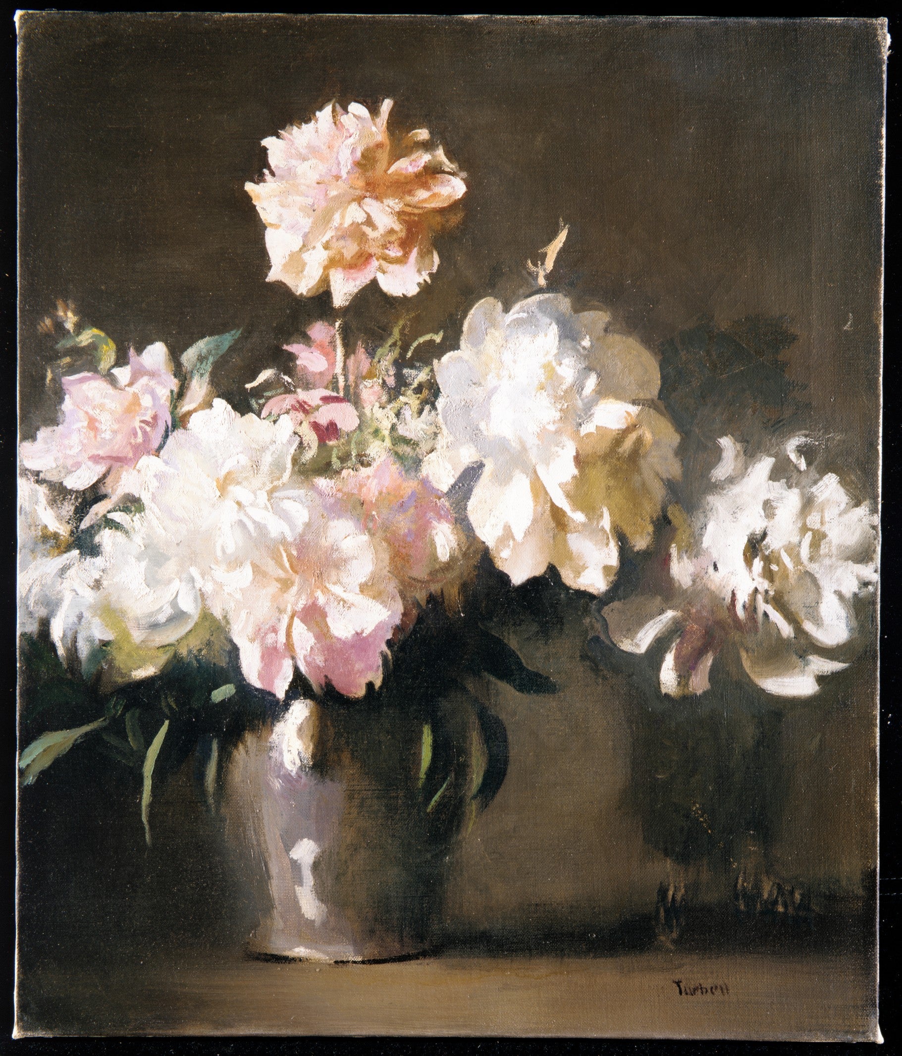 Still Life: Vase of Peonies - Edmund Charles Tarbell