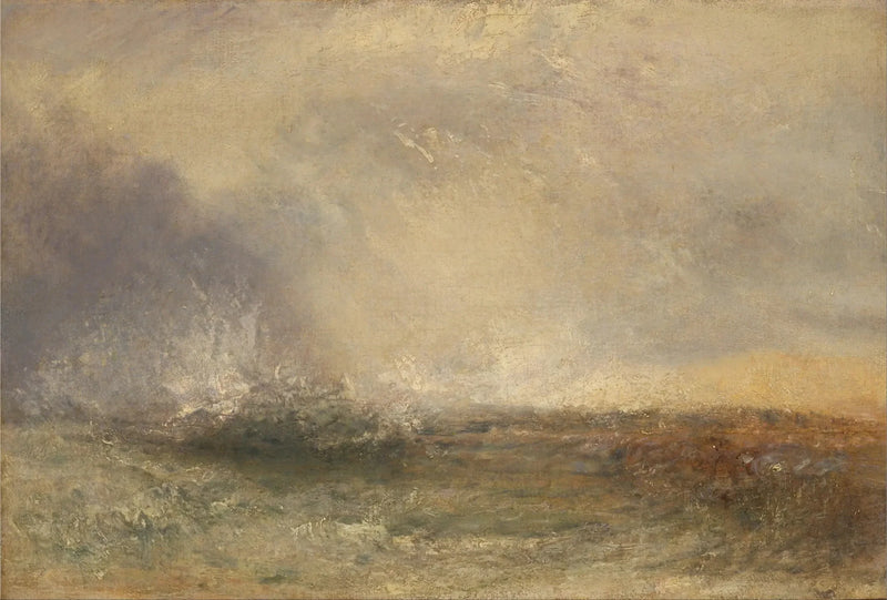 Fırtınalı Deniz Kıyıya Vuruyor - J. M. W. Turner