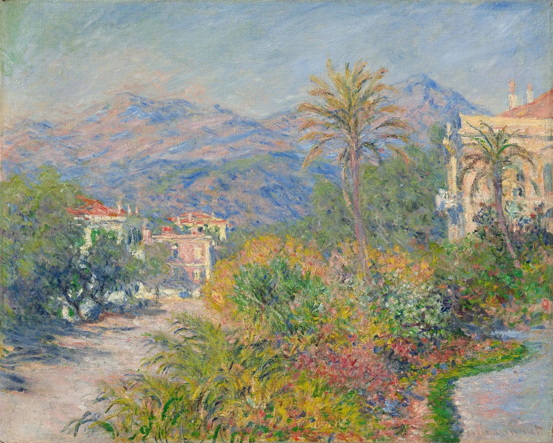 Bordighera W855'teki Strada Romana - Claude Monet