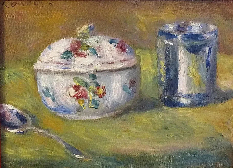 Şekerlik ve Kadeh - Pierre-Auguste Renoir