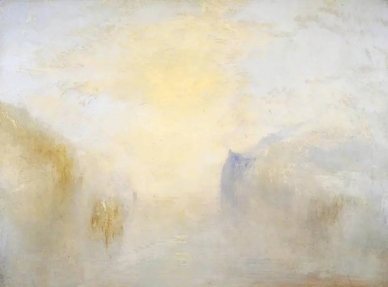 Gün doğumu, Kıyılar Arasında Bir Bot ile - J. M. W. Turner