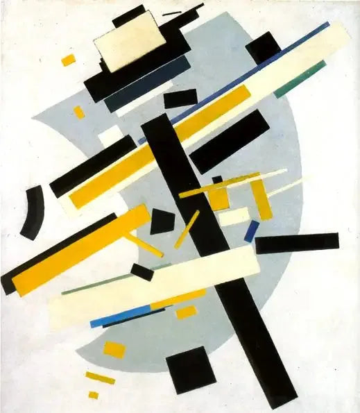 Supremus #58 : Sarı ve Siyah - Kazimir Malevich