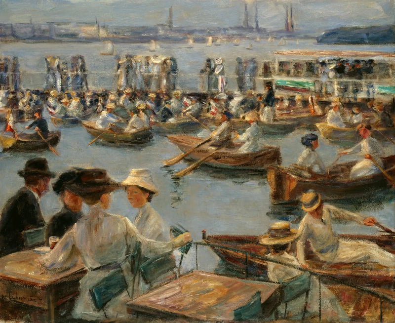 Hamburg'da Alster üzerinde - Max Liebermann