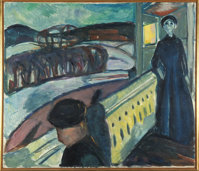 Veranda Merdiveninde - Edvard Munch