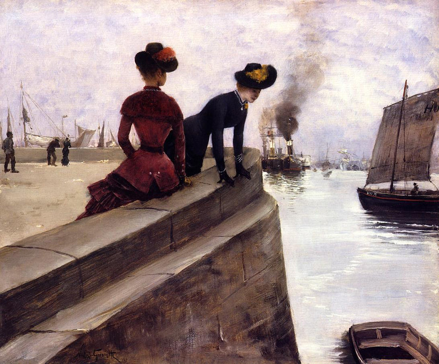 Le Havre'da İskele - Norbert Gœneutte