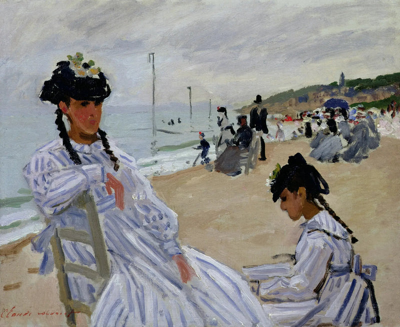 Trouville Plajında - Claude Monet