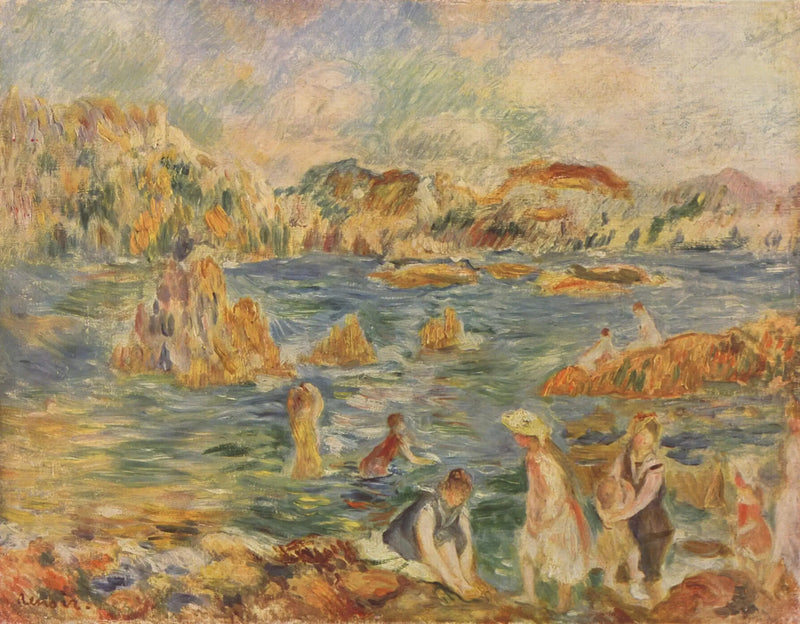Guernesey Plajında - Pierre-Auguste Renoir