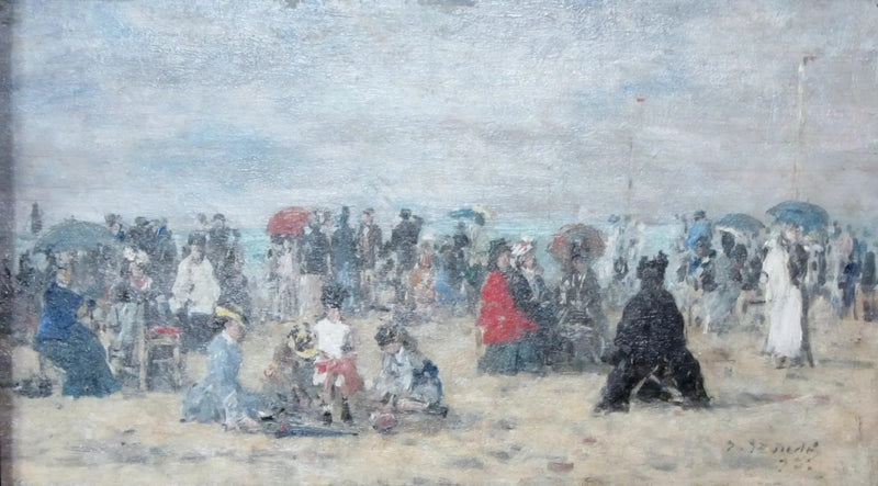 Trouville Plajı'nda - Eugène Boudin