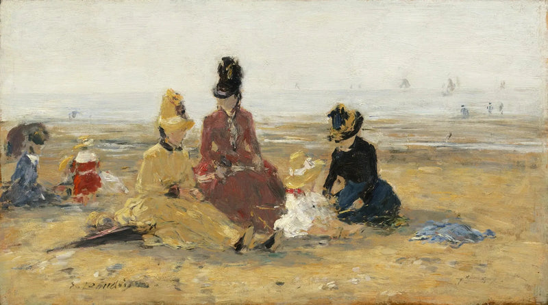 Plajda, Trouville - Eugène Boudin