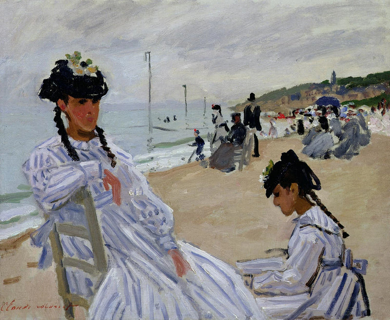 Trouville W162'de sahilde - Claude Monet