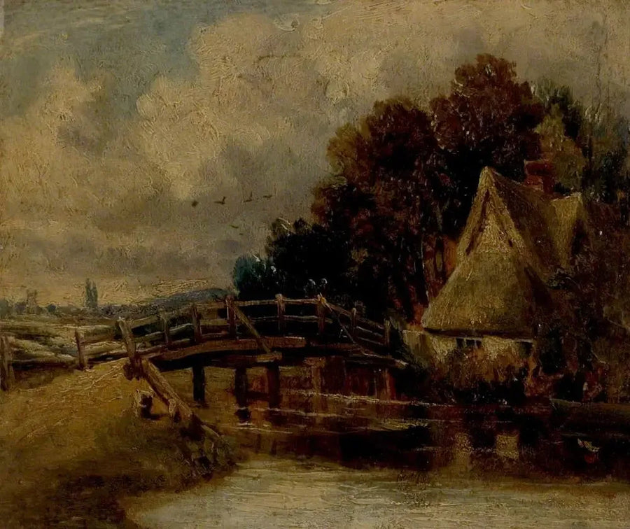East Bergholt yakınlarındaki Sur nehrinde, Sufffolk - John Constable