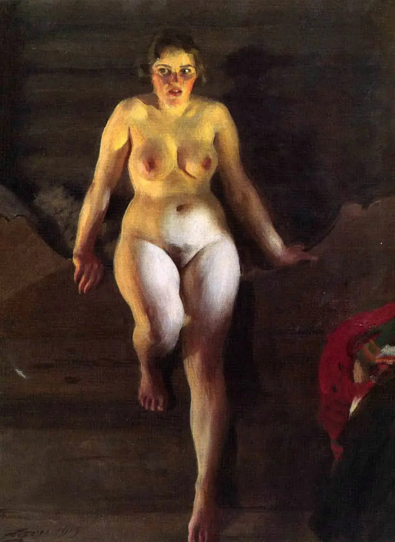 Yatakta - Anders Zorn