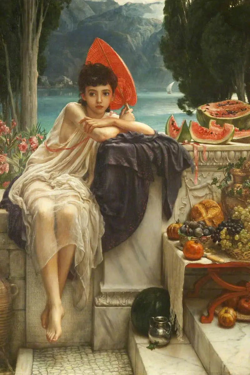Sur les marches du temple - Edward Poynter - Alpha Reproduction