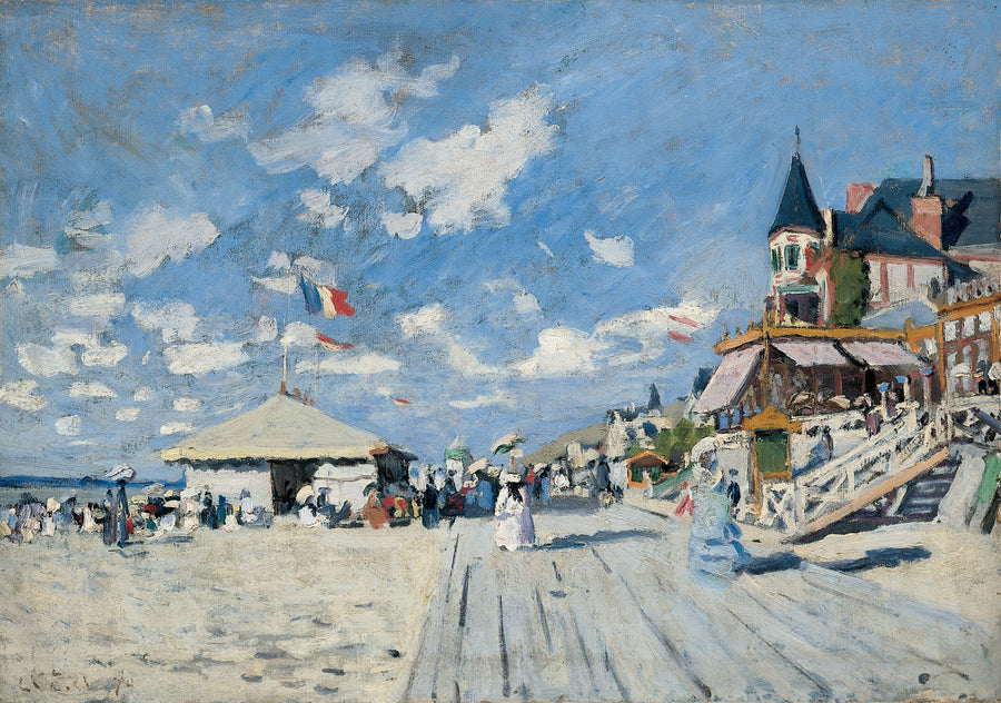 Trouville W157a sahnelerinde - Claude Monet