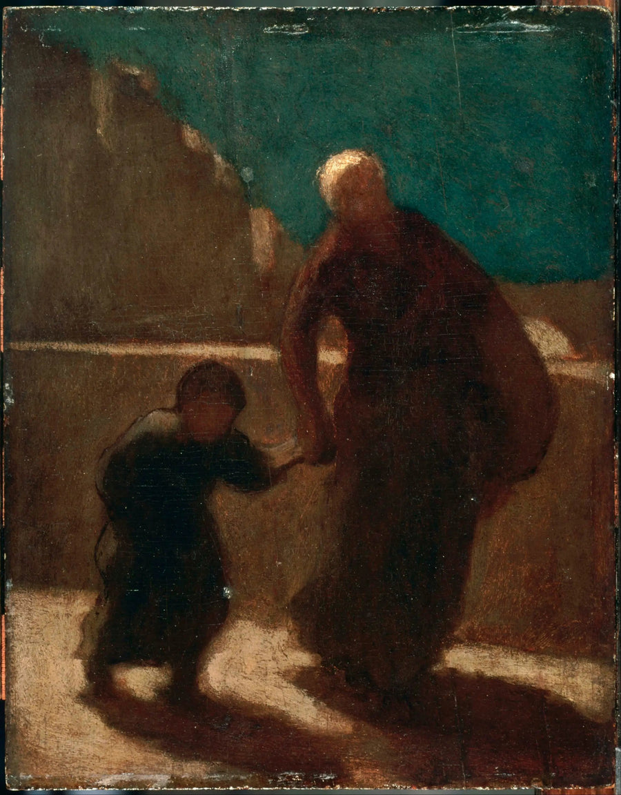 Gece Köprüsü üzerinde - Honoré Daumier