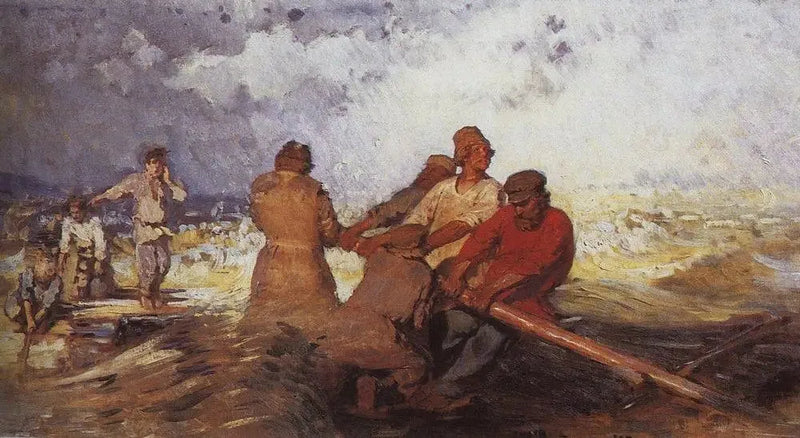 Volga Nehri'nde Fırtınada Salda - Ilya Repin