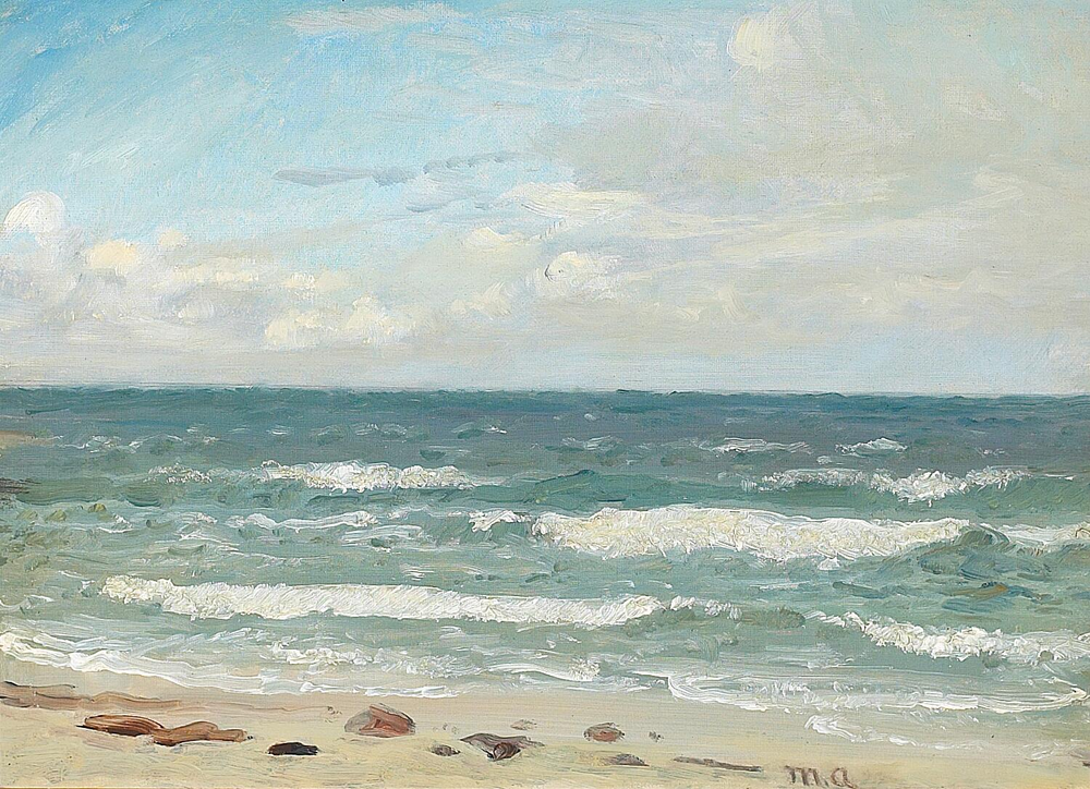 Surf. - Michael Peter Ancher image 1 copie peinte à la main à l’huile