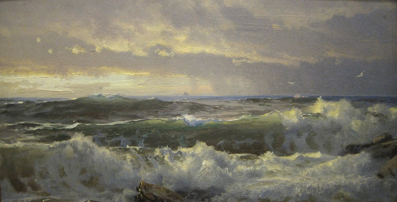 Kayalıklar Üzerinde Sörf - William Trost Richards