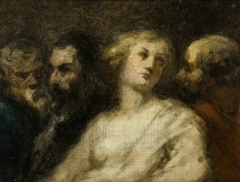 Suzanne ve yaşlılar - Honoré Daumier