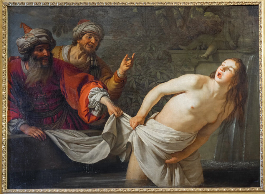 Suzanne Esirgenmiş Eski Adamlar Tarafından (Daniel 13:1-63) - Gerrit van Honthorst