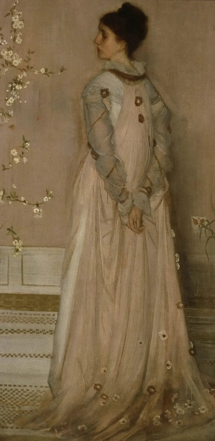 Renk Senfonisi Sandalye ve Gül - James Abbott McNeill Whistler
