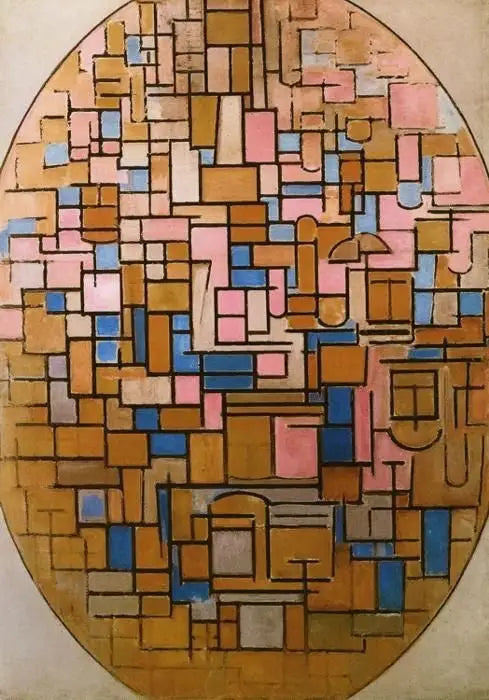 Tablo III: Oval Kompozisyon - Piet Mondrian