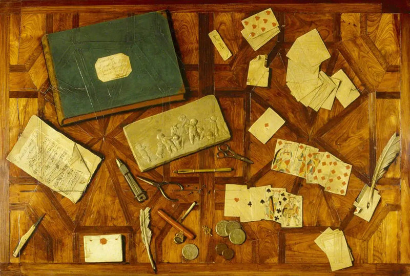 Trompe-l'œil masaüstü - Louis-Léopold Boilly
