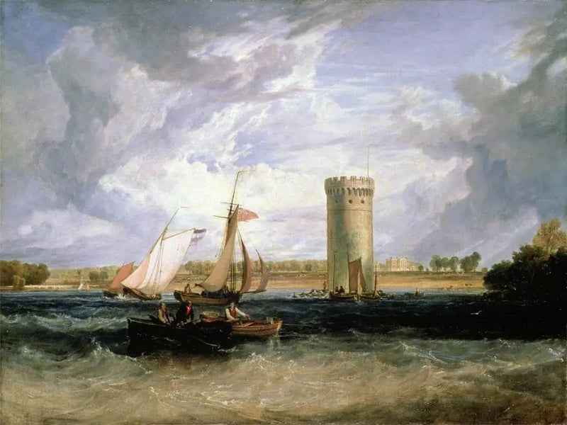 Tabley, Cheshire, Sir J. F. Leicester, Bt'nin Yeri: Rüzgarlı Gün - J. M. W. Turner