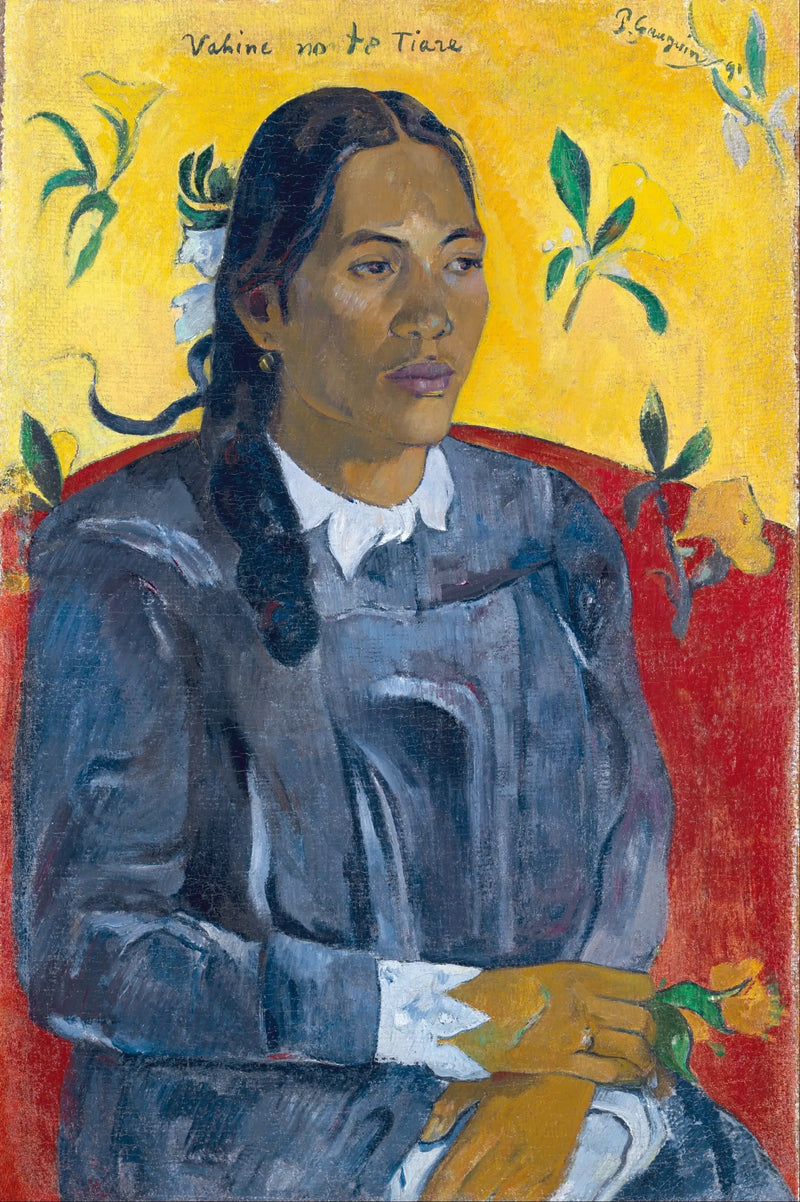 Çiçekli Tahitili - Paul Gauguin
