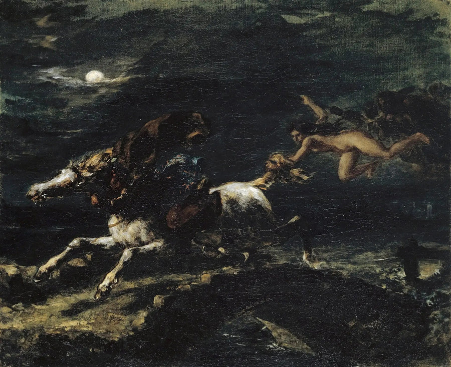 Cadıların Peşinde Tam O'Shanter - Eugène Delacroix