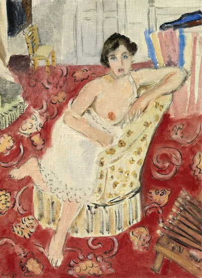Reproduction du tableau « Tapis rouge - Henri Matisse » par Alpha Reproduction en peinture à l’huile