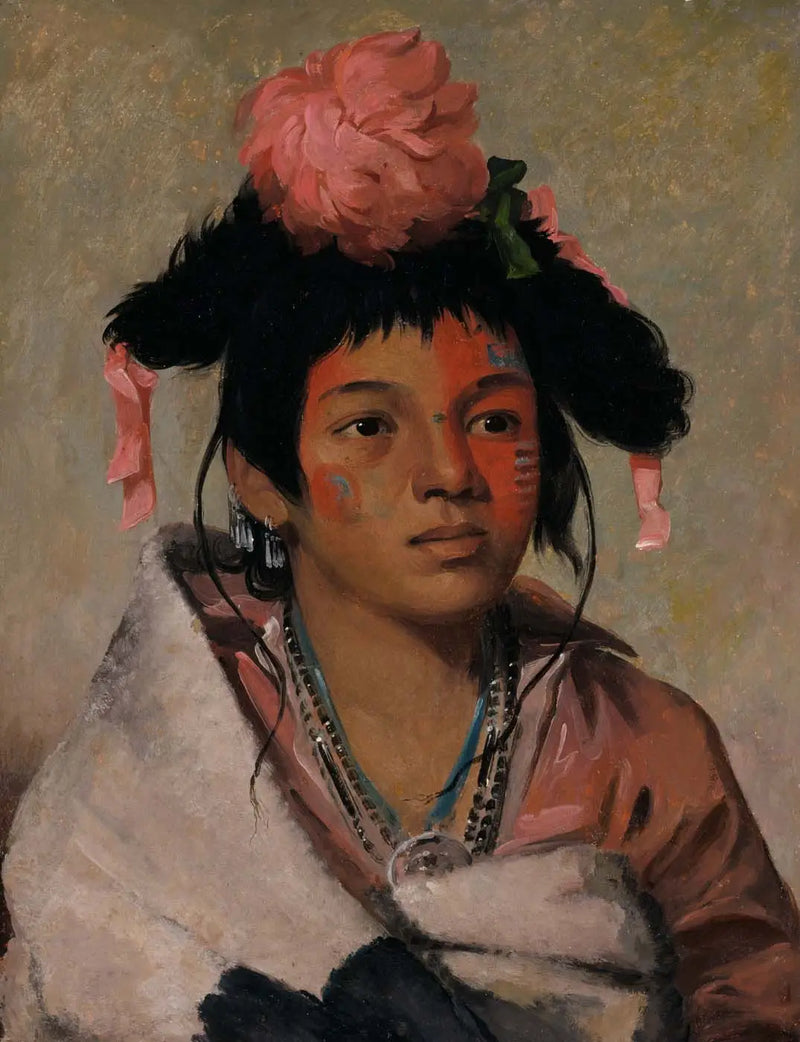 Tcha-káuk-o-ko-máaugh, büyük şef, bir çocuk - George Catlin