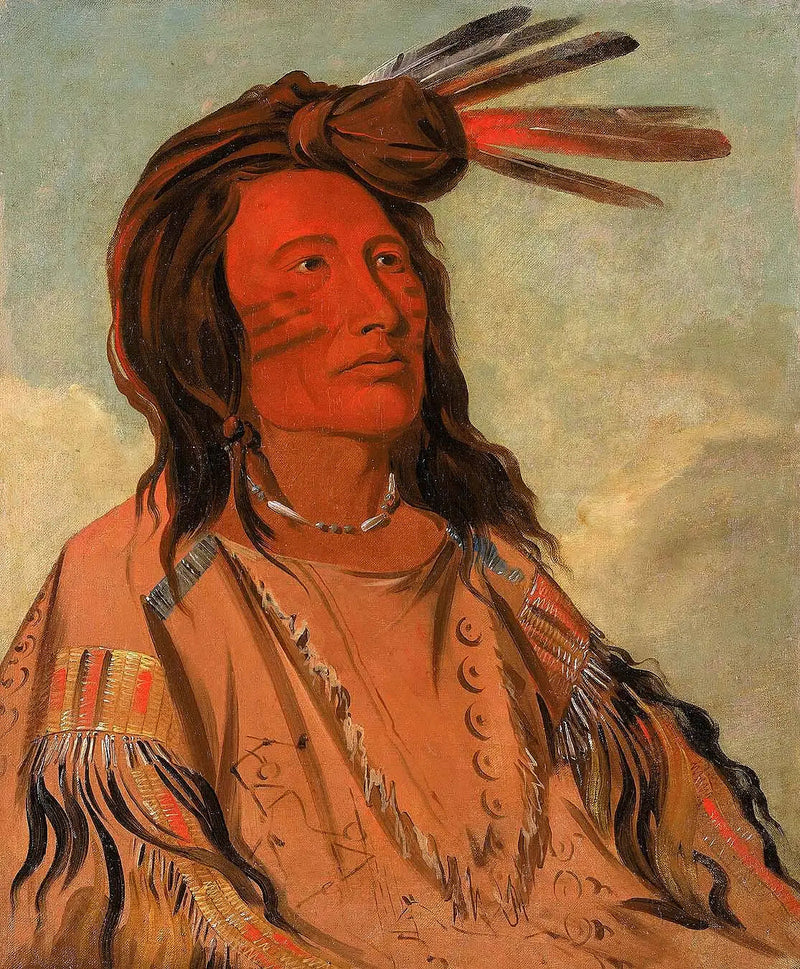 Tchán-dee, Tabak, bir Oglala şefi - George Catlin